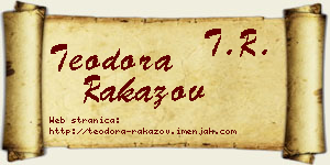 Teodora Rakazov vizit kartica
